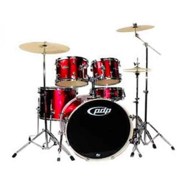 PDP PDMA2215AP8 Mainstage 5 Pieces Acoustic Drum Kit - Candy Apple