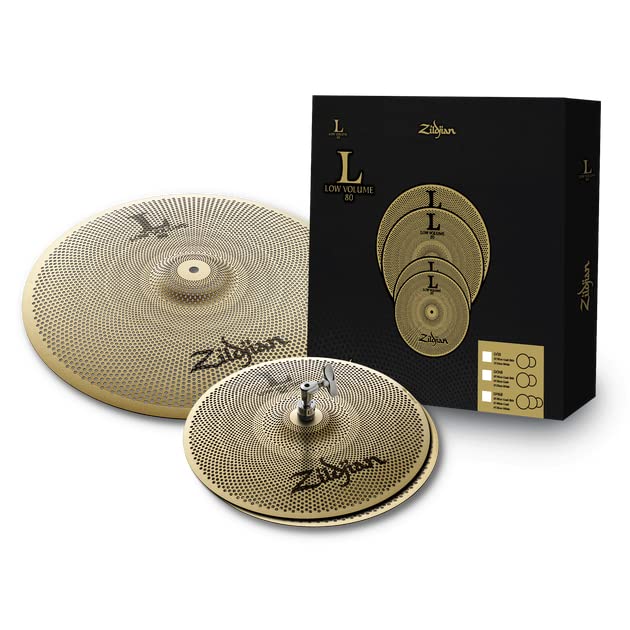 ZILDJIAN LV38 L80 LOW VOLUME CYMBAL SET 13INCH 18INCH