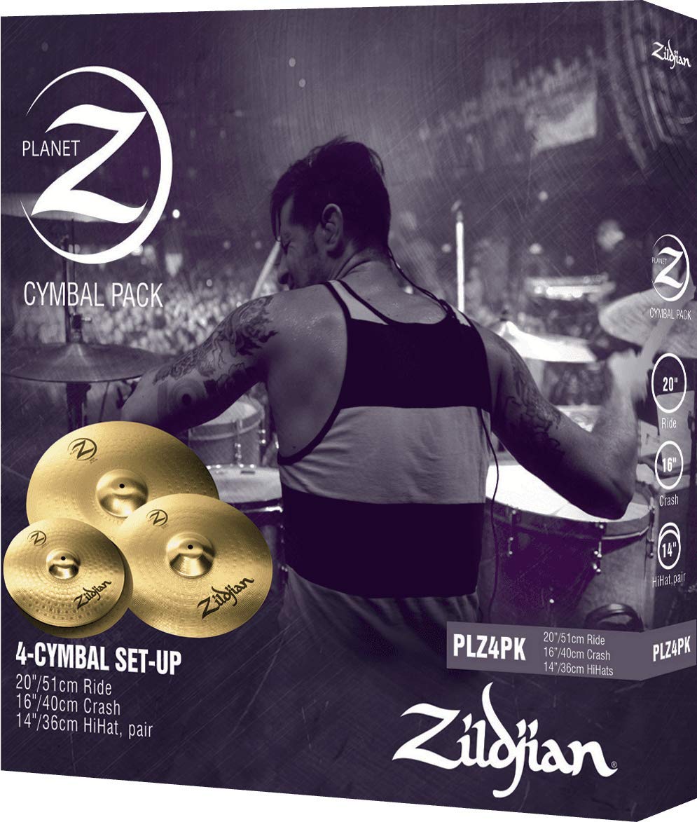 ZILDJIAN PLANET Z PLZ4PK 14-INCH, 16-INCH AND 20-INCH CYMBAL SET