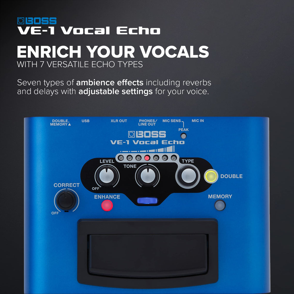 BOSS VE-1 VOCAL ECHO PROCESSOR