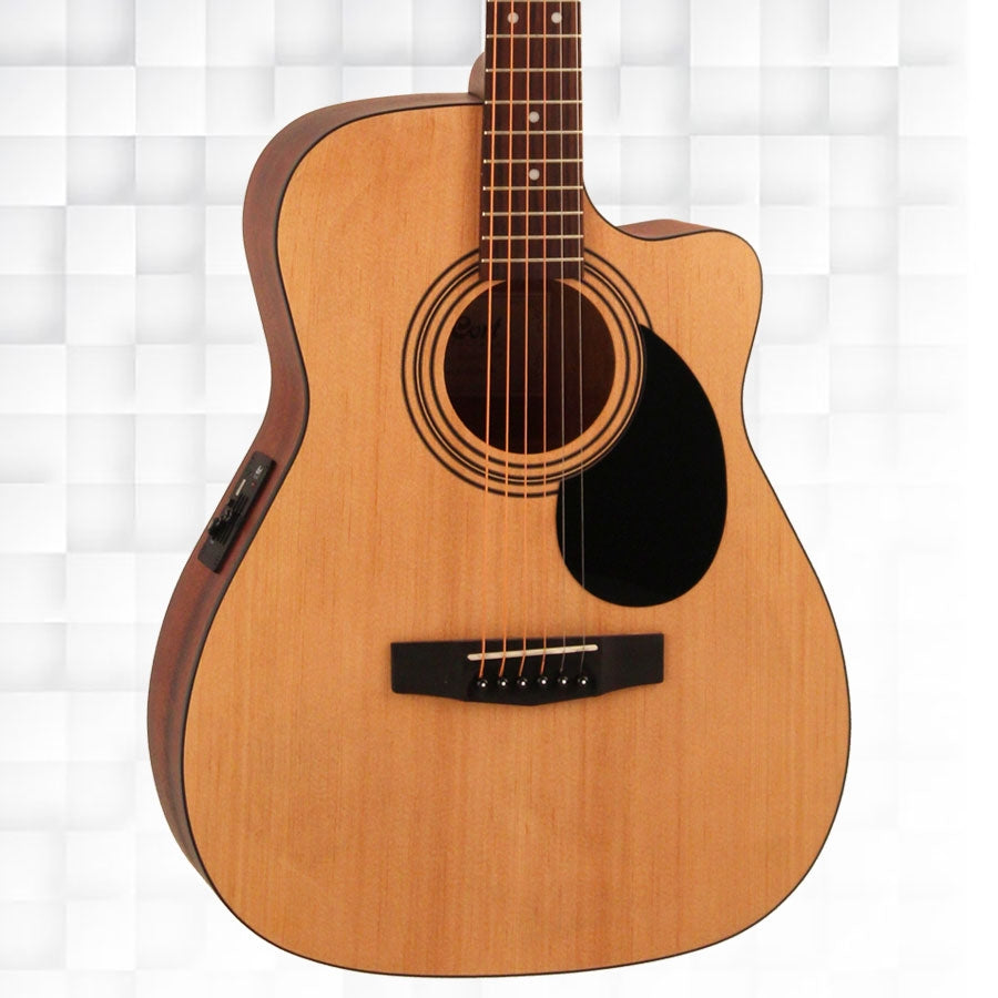 Cort AF500CE OP Standard Series Electro-Acoustic Guitar - Open Pore