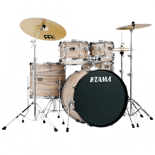 TAMA IMPERIALSTAR IE52KH6W 5-PIECE ACOUSTIC DRUM KIT - NATURAL ZEBRAWOOD WRAP (NZW)