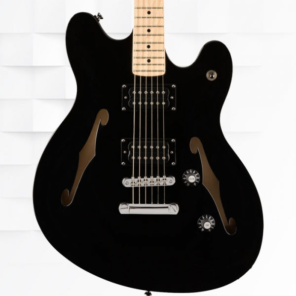 Fender Affinity Series Starcaster Maple Fretboard Electric Guitar With Bag - Black 0370590506