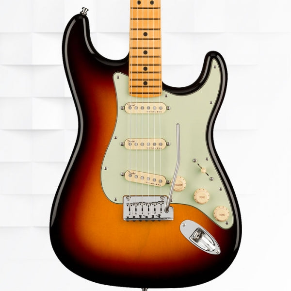 Fender American Ultra Stratocaster SSS Maple Fingerboard Electric Guitar With Case - Ultraburst
