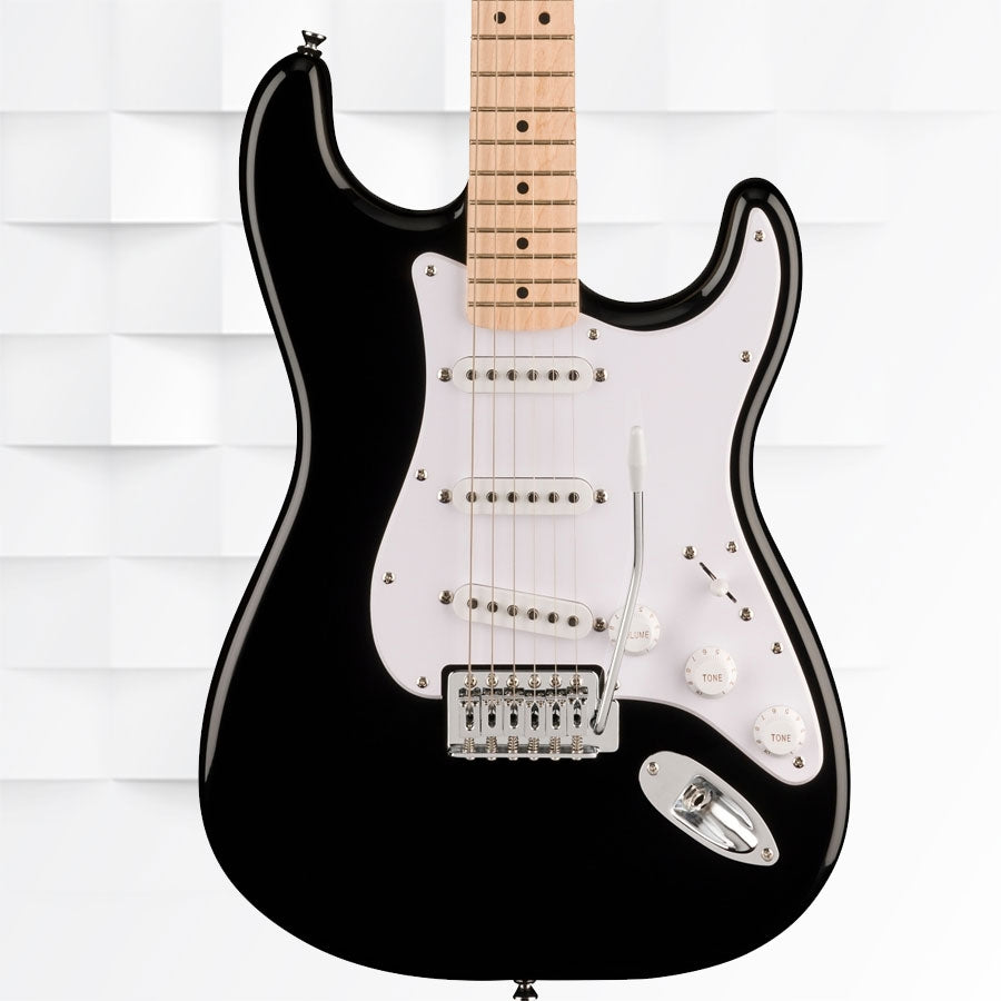Fender Squier Sonic Stratocaster Maple Fingerboard Electric Guitar 0373152506 - Black