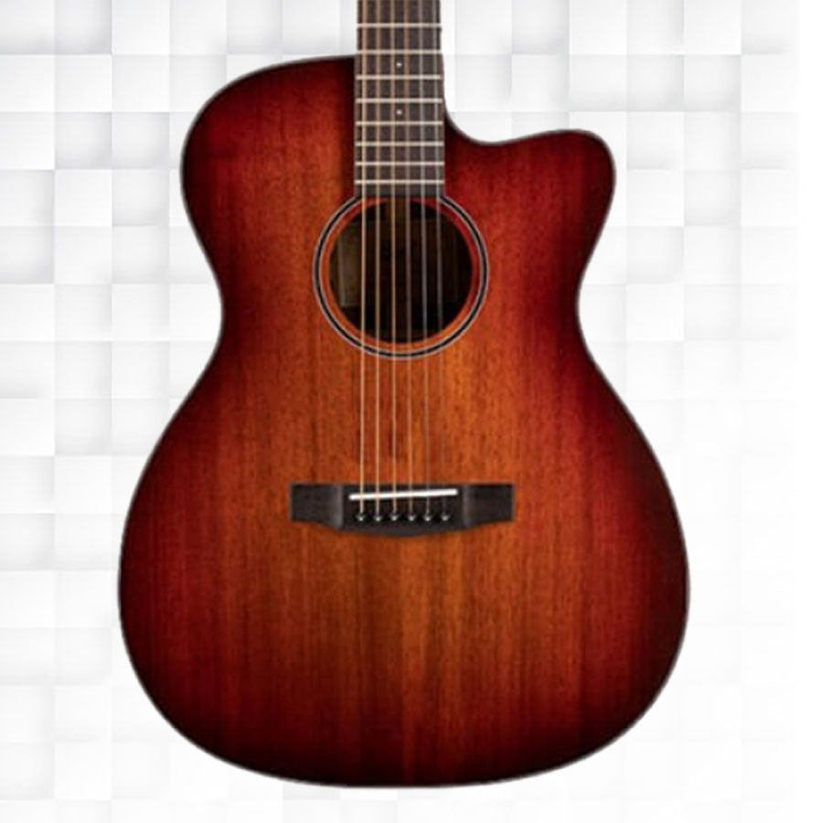 Cort Core-OC ABW Electro-Acoustic Guitar With Deluxe Soft-Side Case - Open Pore Light Burst