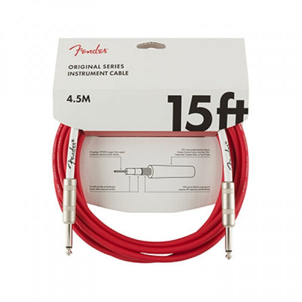 Fender Original Series Instrument Cable 15FT Fiesta Red