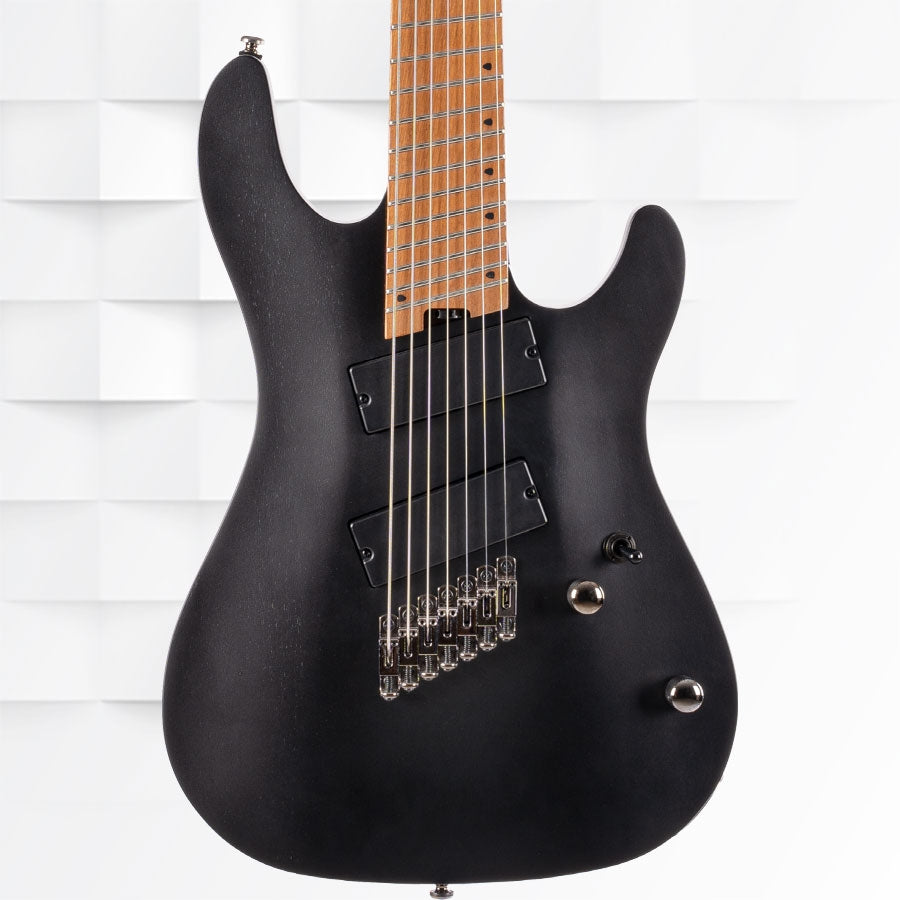 Cort KX307 Multi Scale 7-String Electric Guitar With Bag - Open Pore Black