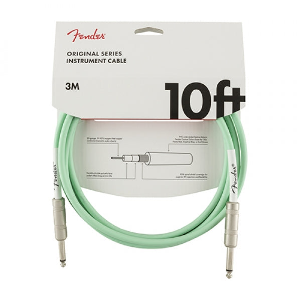 Fender Original Series Instrument Cable 10FT Surf Green