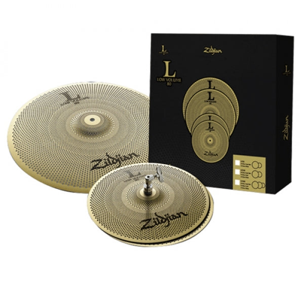 ZILDJIAN LV348 L80 LOW VOLUME CYMBAL PACK 13/18"
