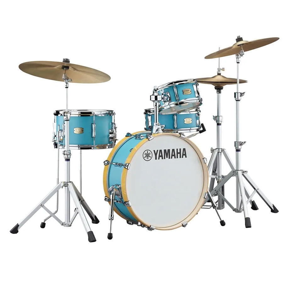 Yamaha SBP0F4H Stage Custom Hip Acoustic Drum Kit With Hardware - Matte Surf Green