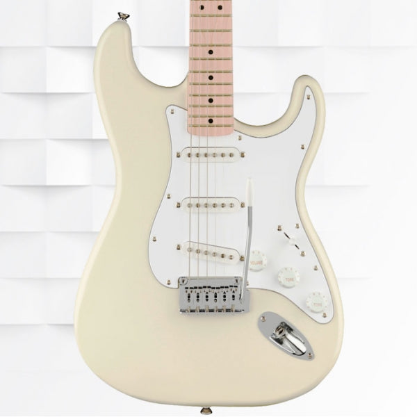 FENDER SQUIER AFFINITY SERIES STRATOCASTER ELECTRIC GUITAR WITH BAG, OLYMPIC WHITE 0378002505