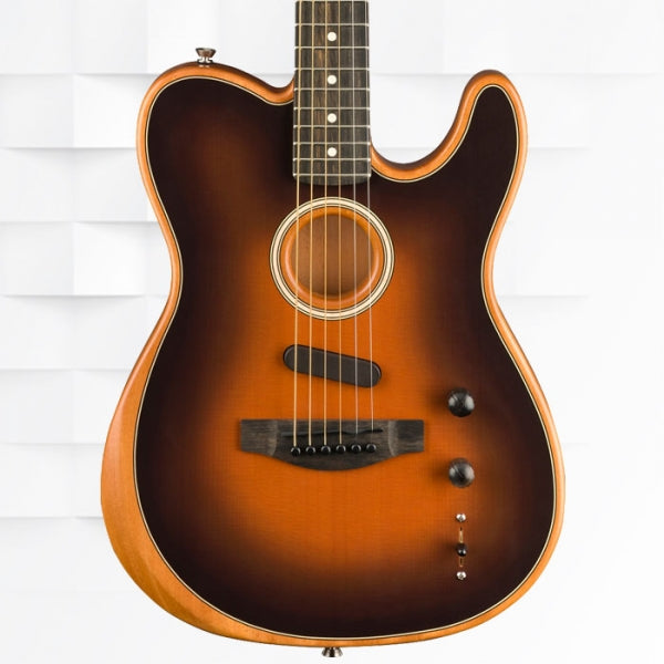 FENDER AMERICAN ACOUSTASONIC TELECASTER ACOUSTIC-ELECTRIC GUITAR WITH GIG BAG - SUNBURST