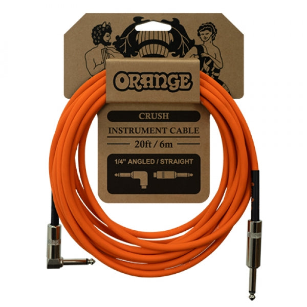 ORANGE CA037 CRUSH 20FT(6M) ANGLED TO STRAIGHT INSTRUMENT CABLE