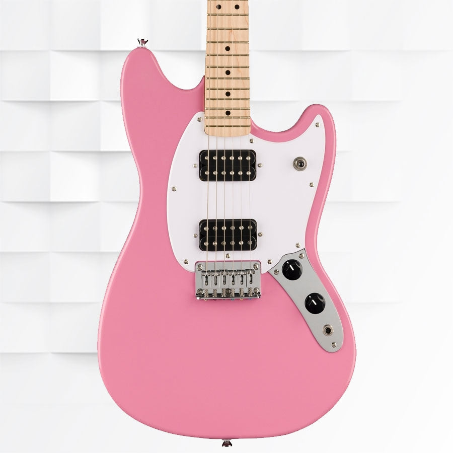 Fender Squier Sonic Mustang HH Maple Fingerboard Electric Guitar 0373702555 - Flash Pink