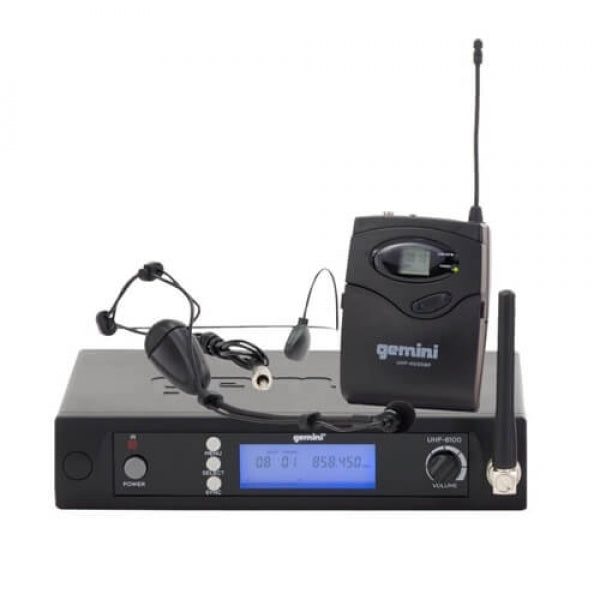GEMINI UHF-6100HL WIRELESS HEADSET MICROPHONE SYSTEM