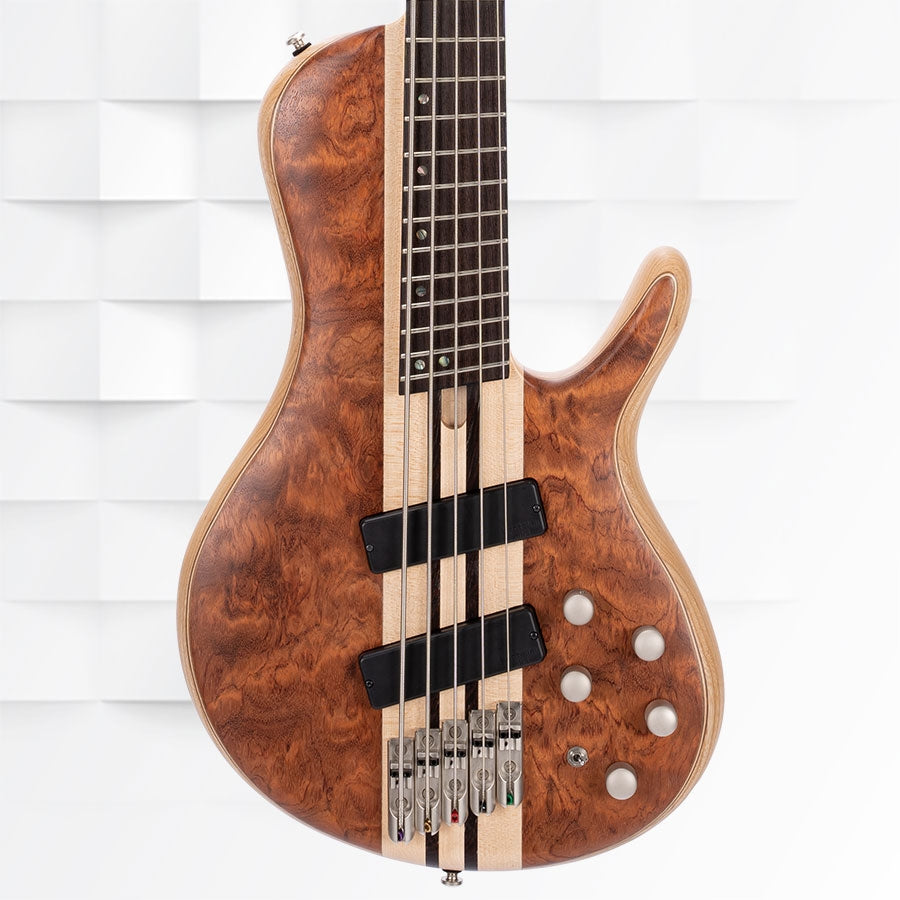 Cort A5 Beyond OPBN 5-String Bass Guitar - Open Pore Bubinga Natural