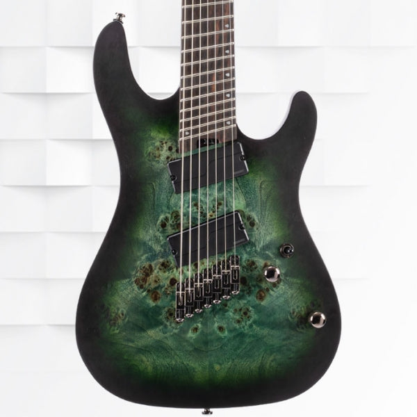 Cort KX507 Multi Scale 7-String Electric Guitar With Gig Bag - Star Dust Green