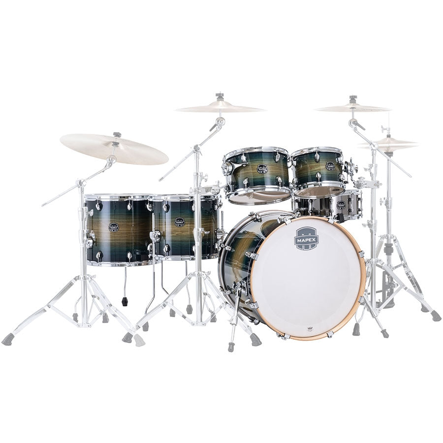 Mapex AR628SET Armory Series 6-Piece Acoustic Drum Shell Pack - Rainforest Burst