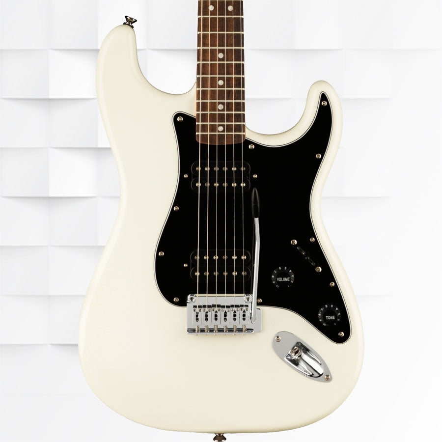 FENDER SQUIER AFFINITY STRATOCASTER HH INDIAN LAUREL FINGERBOARD ELECTRIC GUITAR 0378051505 - OLYMPIC WHITE
