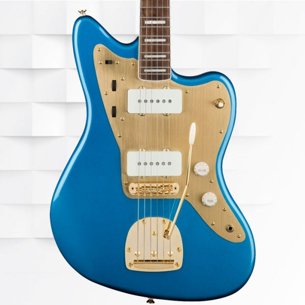 Fender 40th Anniversary Jazzmaster Gold Edition Electric Guitar 0379420502 - Lake Placid Blue