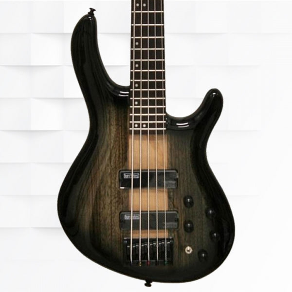 CORT C5 PLUS ZBMH TBB 5-STRING BASS GUITAR WITH BAG - TRANS BLACK BURST