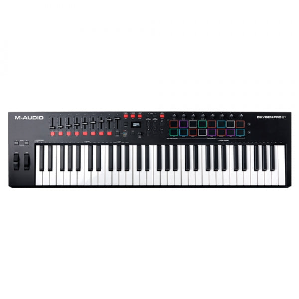 M-AUDIO OXYGEN PRO 61 USB POWERED MIDI CONTROLLER WITH SMART CONTROLS AND AUTO-MAPPING