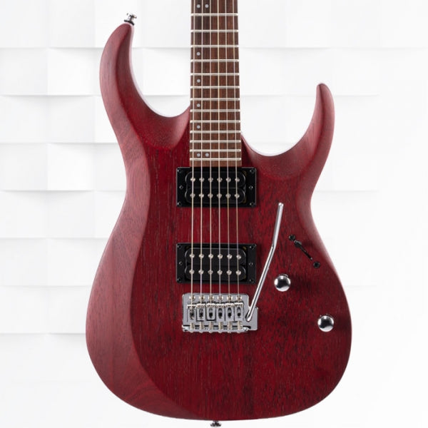 CORT X100 OPBC 6-STRING ELECTRIC GUITAR WITH GIG BAG - OPEN PORE BLACK CHERRY