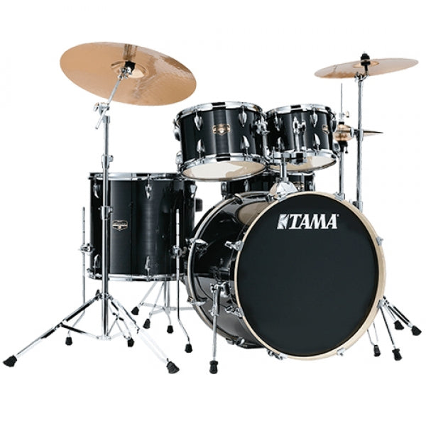 TAMA IMPERIALSTAR IE58H6W HBK 5-PIECE ACOUSTIC DRUM KIT - HAIRLINE BLACK