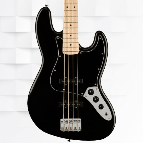FENDER SQUIER AFFINITY JAZZ BASS MAPLE FINGERBOARD BASS GUITAR WITH BAG - BLACK 0378603506