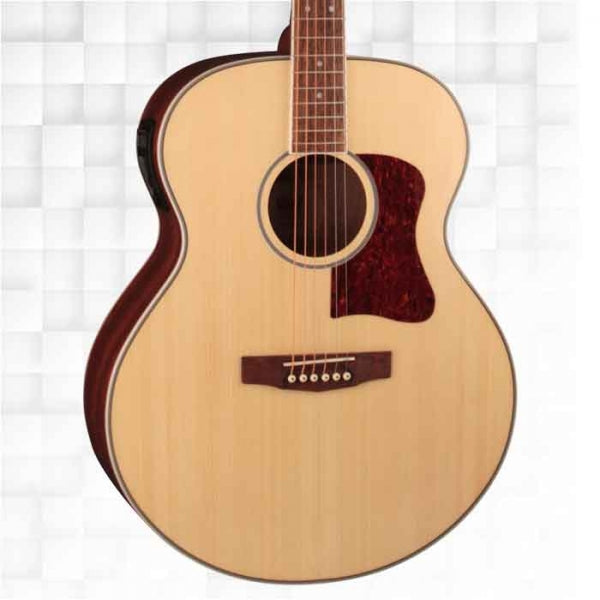 Cort CJ-MEDX Jumbo-Sized Electro-Acoustic Guitar With Bag - Natural Glossy