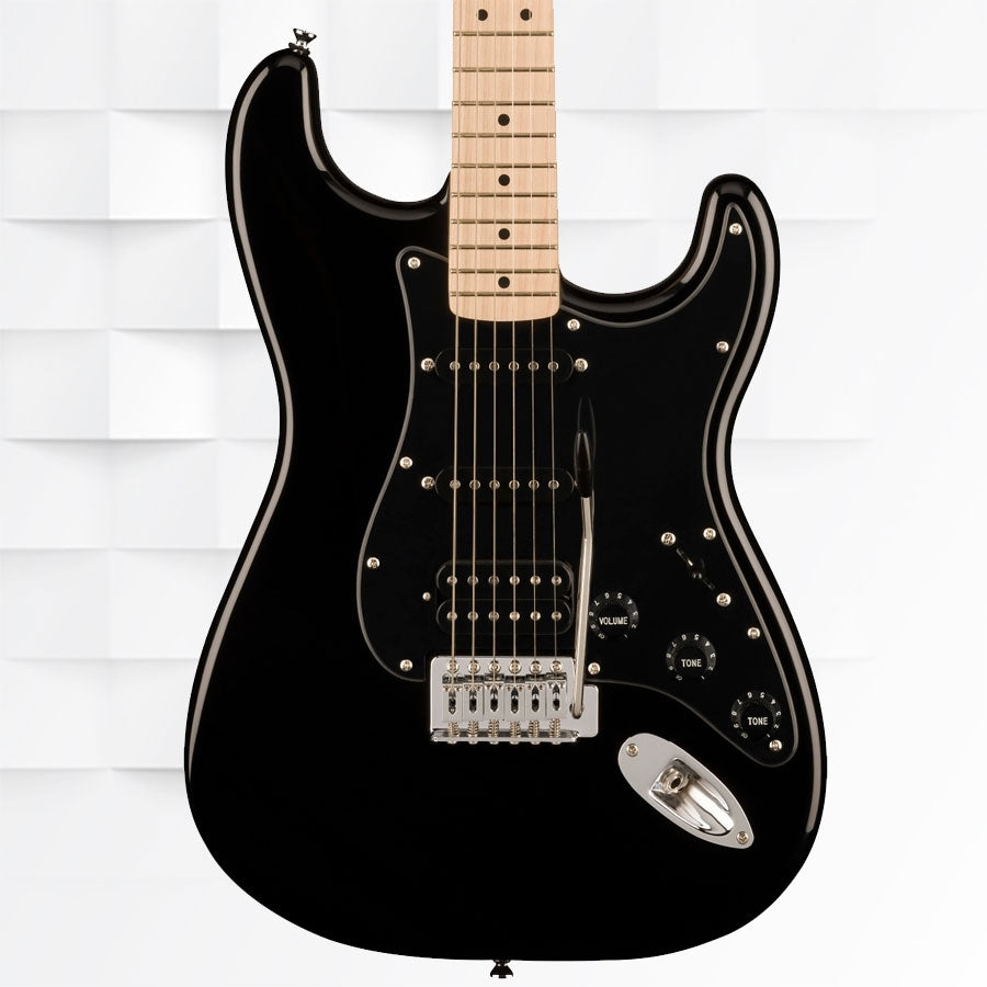 FENDER SQUIER SONIC STRATOCASTER HSS MAPLE FINGERBOARD ELECTRIC GUITAR 0373203506 - BLACK