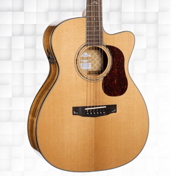 Cort Gold-OC6 Bocote Electro-Acoustic Guitar With Gig Bag - Natural Glossy