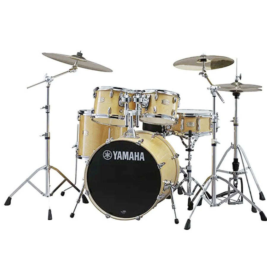 Yamaha SBP2F5 Stage Custom Birch 5-Piece Acoustic Drum Kit With Hardware And Drum Throne - Natural Wood