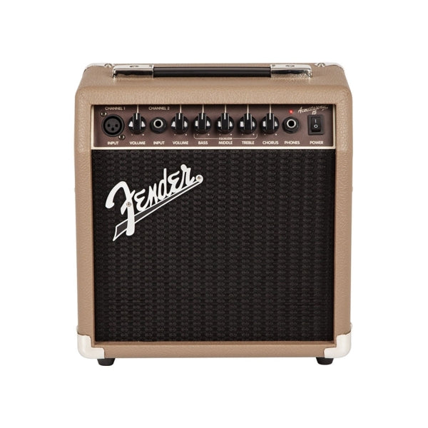Fender Acoustasonic 15 15-Watts Acoustic Guitar Amplifier - Brown And Wheat 2313700000