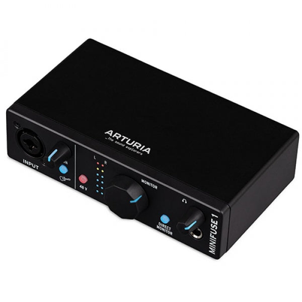 Arturia MiniFuse 1 1-In/2-Out USB-C Portable Solo Audio Interface (Black)