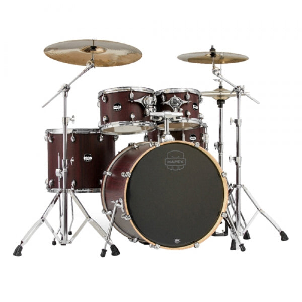 MAPEX MARS MA529SFRW 5-PIECE ROCK SHELL PACK ACOUSTIC DRUMSET - BLOODWOOD (RW)