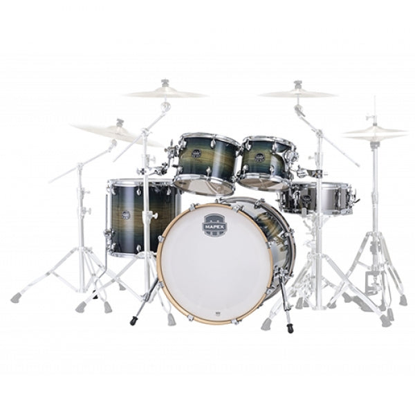 MAPEX AR529S ARMORY SERIES 5-PIECE ACOUSTIC DRUM SET ROCK SHELL PACK - RAINFOREST BURST