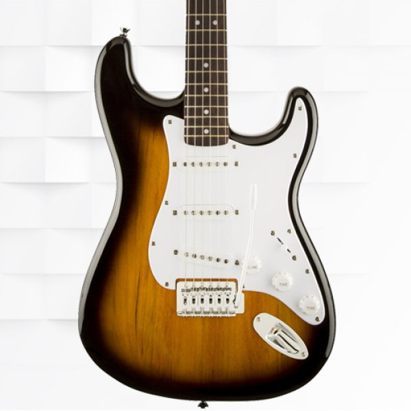 FENDER SQUIER BULLET STRATOCASTER SSS WITH TREMOLO LAUREL FINGERBAORD ELECTRIC GUITAR 0370001532 - BROWN SUNBURST