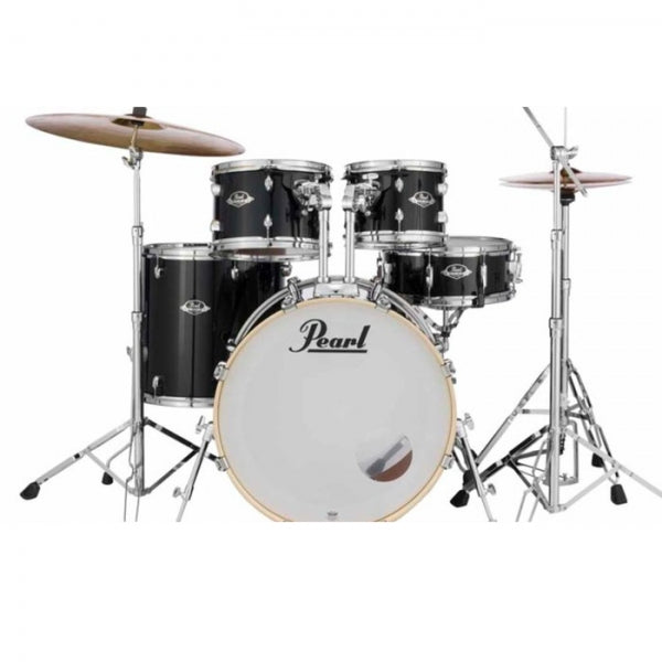 Pearl EXX725SP/C Hybrid Shell Pack 5pcs Drum Set - Jet Black