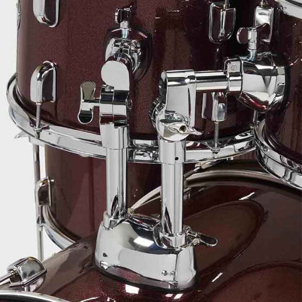 PDP PDCE2215KTRR Center Stage 5-Pieces Acoustic Drum Kit - Ruby Red Sparkle