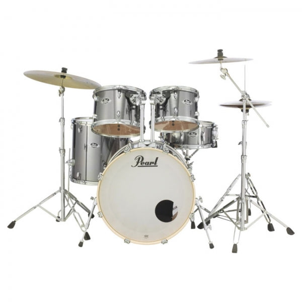 Pearl EXX725SP/C Hybrid Shell Pack 5pcs Drum Set - Smokey Chrome