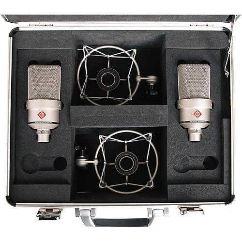 Neumann TLM 103 Anniversary Stereo Microphone Pair Satin Nickel