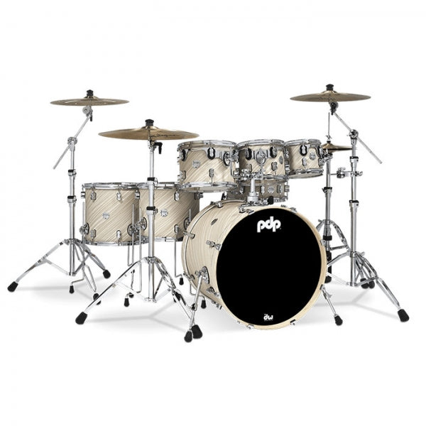 PDP PDCM2217TI Concept Maple 7-Piece Acoustic Drum Kit - Twisted Ivory