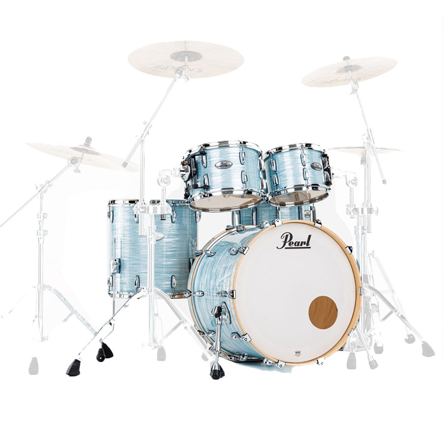 Pearl Professional Series PMX 5 Pcs Acoustic Drum Shell Pack PMX924XEDPC 414 - Ice Blue Oyster