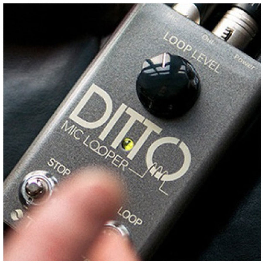 TC Helicon Ditto Mic Looper Easy To Use Two Button Looper Pedal