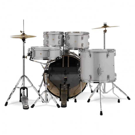 PDP PDCE2215KTDW Center Stage 5-Pieces Acoustic Drum Kit - Diamond White Sparkle