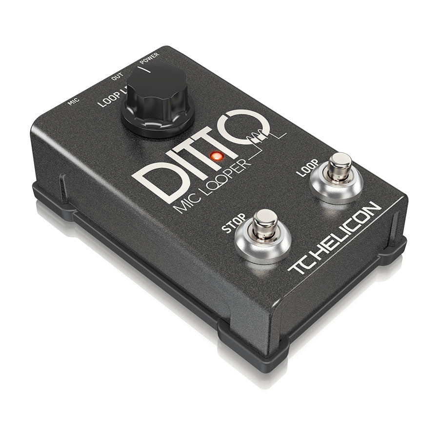 TC Helicon Ditto Mic Looper Easy To Use Two Button Looper Pedal