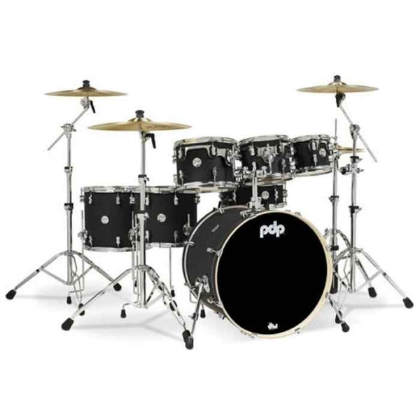 PDP PDCM2217CR Concept Maple 7-Piece Acoustic Drum Kit - Satin Black