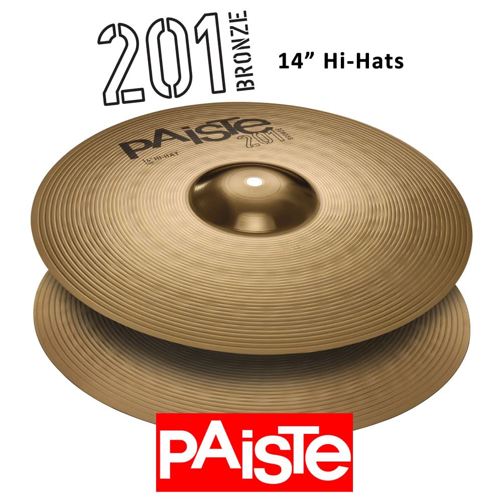 Paiste 201 Bronze 14 Inch Hi-Hat Cymbal